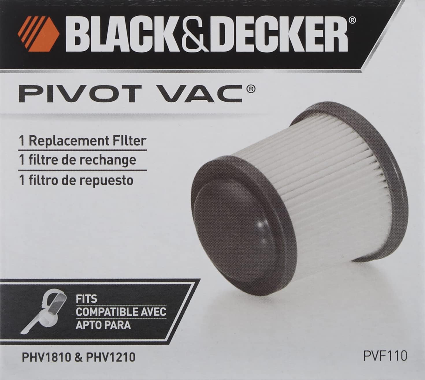 BLACK+DECKER PVF110 Filter for PHV1810 Pivot Vac - Cordless