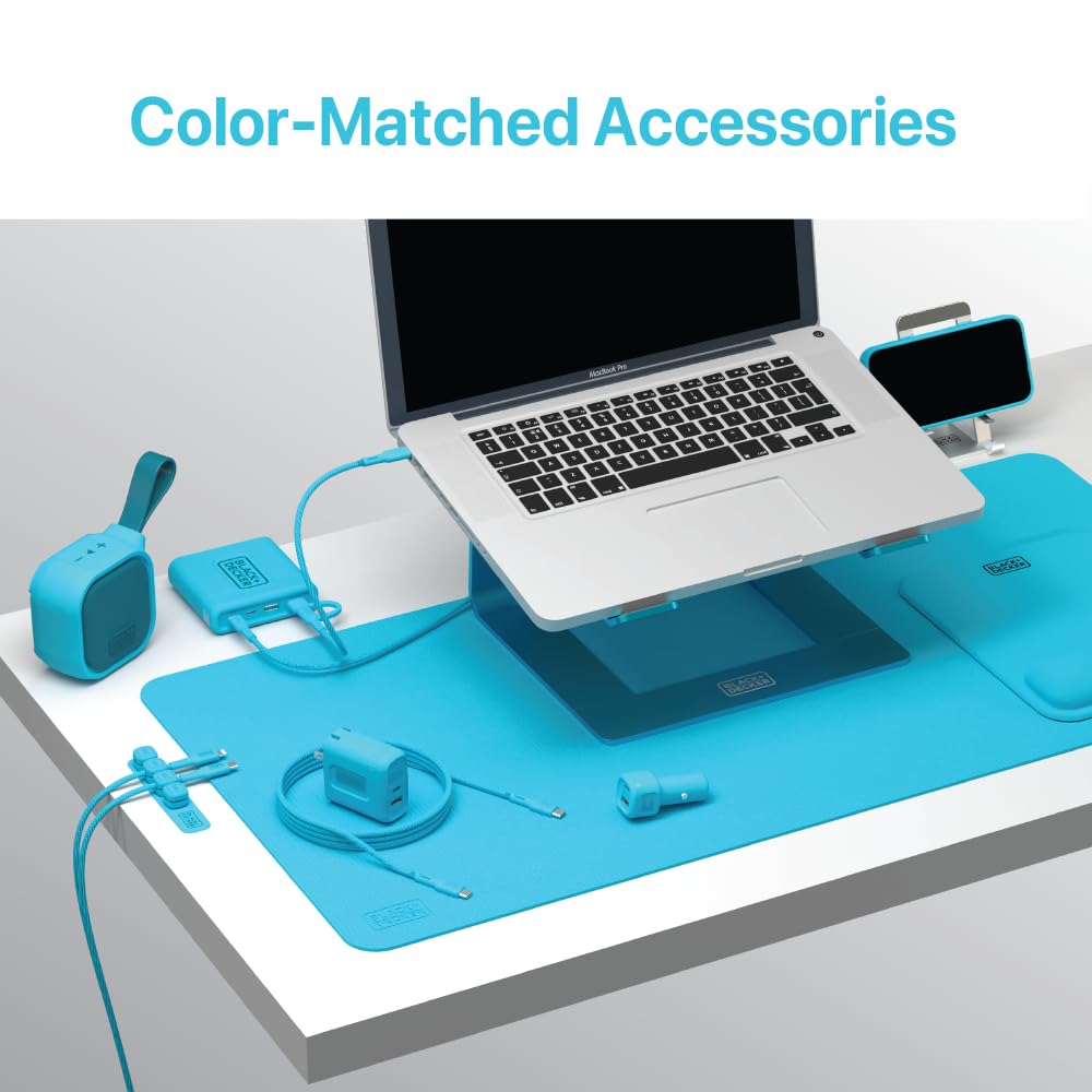 BLACK+DECKER USB C to Lightning Cable - Fast Compatible iPhone Lightning Cable - Durable Braided Type C iPhone Charger Cord - for Travel and Daily Use - Multiple Colors and Lengths - 6ft