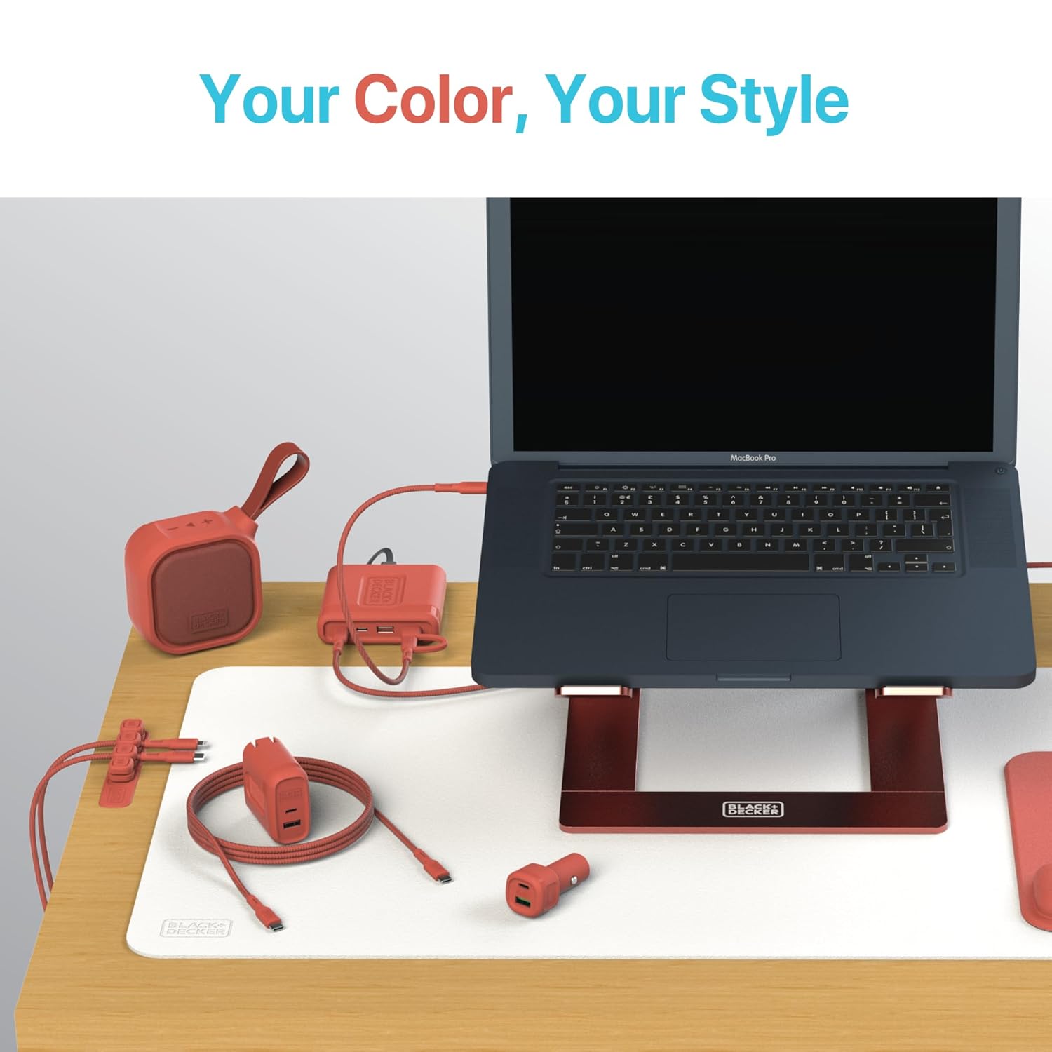 BLACK+DECKER USB C to Lightning Cable - Fast Compatible iPhone Lightning Cable - Durable Braided Type C iPhone Charger Cord - for Travel and Daily Use - Multiple Colors and Lengths - 6ft