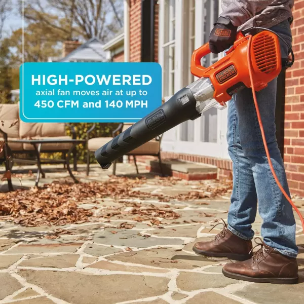 BLACK + DECKER Electric Axial Leaf Blower 