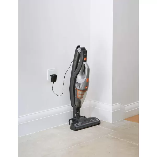 BLACK + DECKER Powerseries Cordless Stick Vacuum Cleaner &amp; Hand Vac, 2-in-1, Titanium Gray 