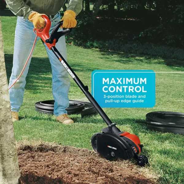 BLACK+DECKER 12 Amp 2-in-1 Landscape Edger and Trencher, 