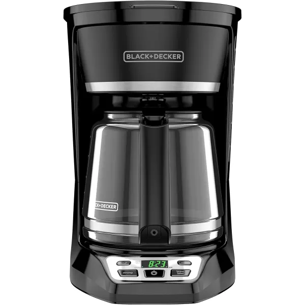 BLACK+DECKER 12-Cup* Programmable Coffeemaker, Black, CM1070B-3