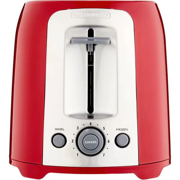 BLACK+DECKER 2-Slice Toaster, TR1278B, Extra Wide Slots, 7 Shade Settings, 850 Watts, Frozen and Bagel Buttons