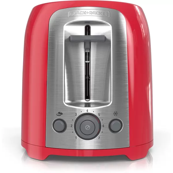 BLACK+DECKER 2-Slice Toaster, TR1278B, Extra Wide Slots, 7 Shade Settings, 850 Watts, Frozen and Bagel Buttons