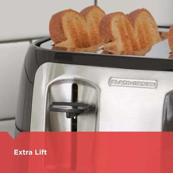 BLACK+DECKER 2-Slice Toaster, TR1278B, Extra Wide Slots, 7 Shade Settings, 850 Watts, Frozen and Bagel Buttons