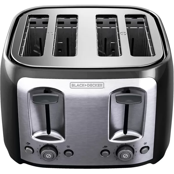 BLACK+DECKER 2-Slice Toaster, TR1278B, Extra Wide Slots, 7 Shade Settings, 850 Watts, Frozen and Bagel Buttons