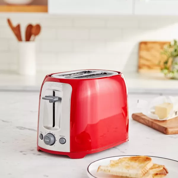 BLACK+DECKER 2-Slice Toaster, TR1278B, Extra Wide Slots, 7 Shade Settings, 850 Watts, Frozen and Bagel Buttons