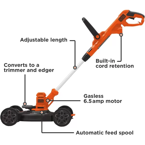 BLACK+DECKER 3-in-1 Corded Lawn Mower, String Trimmer &amp; Edger, 12-Inch  replacement spools)