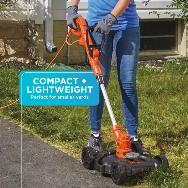 BLACK+DECKER 3-in-1 Corded Lawn Mower, String Trimmer &amp; Edger, 12-Inch  replacement spools)