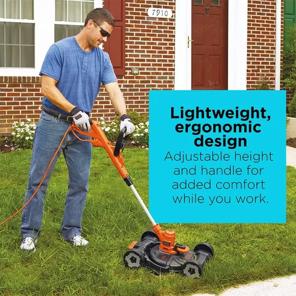 BLACK+DECKER 3-in-1 String Trimmer/Edger &amp; Lawn Mower, 6.5-Amp, 12-Inch, Corded 