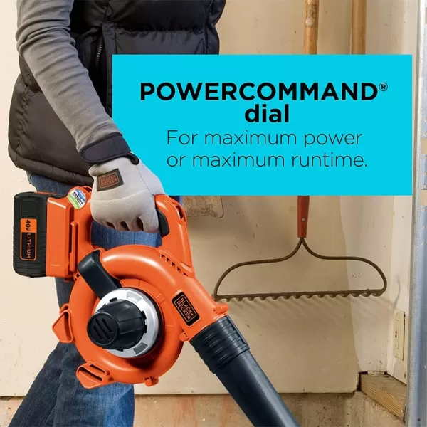 BLACK+DECKER 40V MAX* Cordless Hard-Surface Sweeper with POWERCOMMAND, Tool Only 
