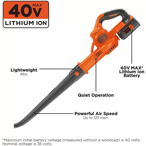BLACK+DECKER 40V MAX* Cordless Sweeper 