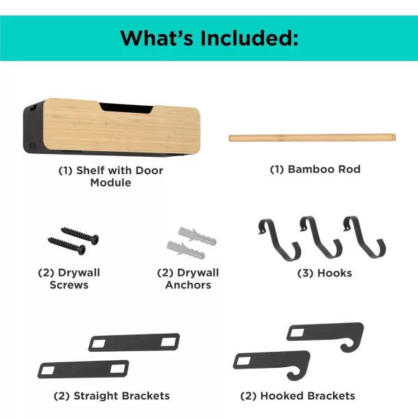 BLACK+DECKER BLACK + DECKER BLACK HANGING RACK SYSTEM-SHELF W/DOOR )