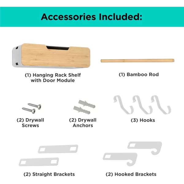 BLACK+DECKER BLACK + DECKER WHITE HANGING RACK SYSTEM-SHELF W/DOOR )