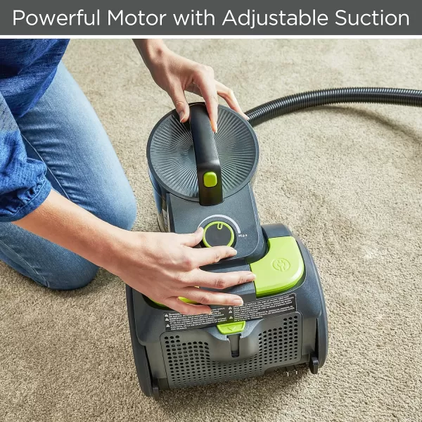 BLACK+DECKER Bagless Canister Multi-Cyclonic Vacuum Cleaner with Anti-Allergen HEPA Filter, Corded 1,200 Watt Motor with Adjustable Suction, Large Cap. &amp; Multiple Attachments, Gray 
