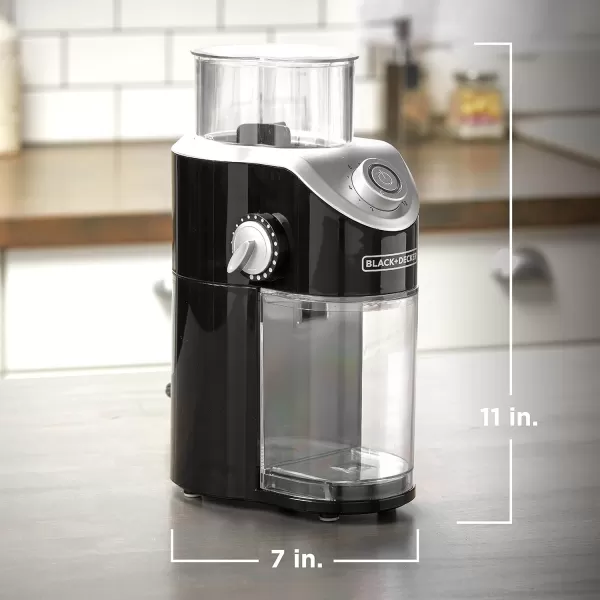 BLACK+DECKER CBM310BD Burr Mill Coffee Grinder, Black