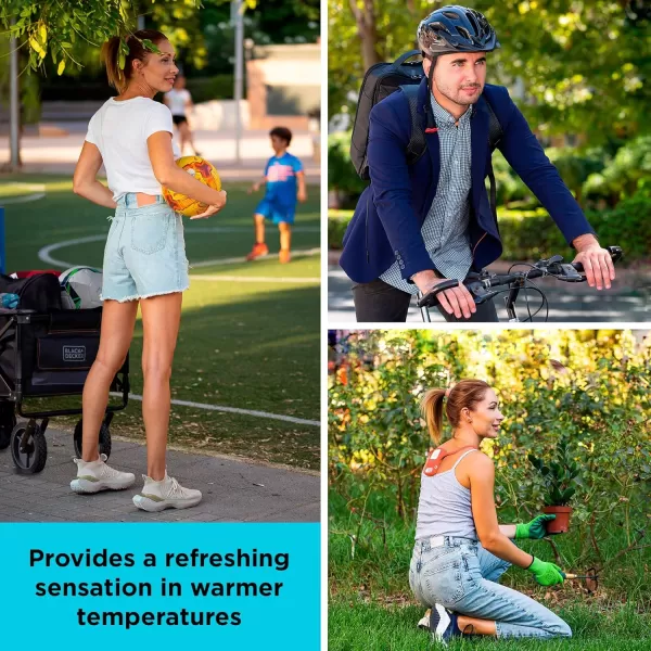 BLACK+DECKER Comfortpak, Wearable Cooling and Heating Device, Breeze Blue 