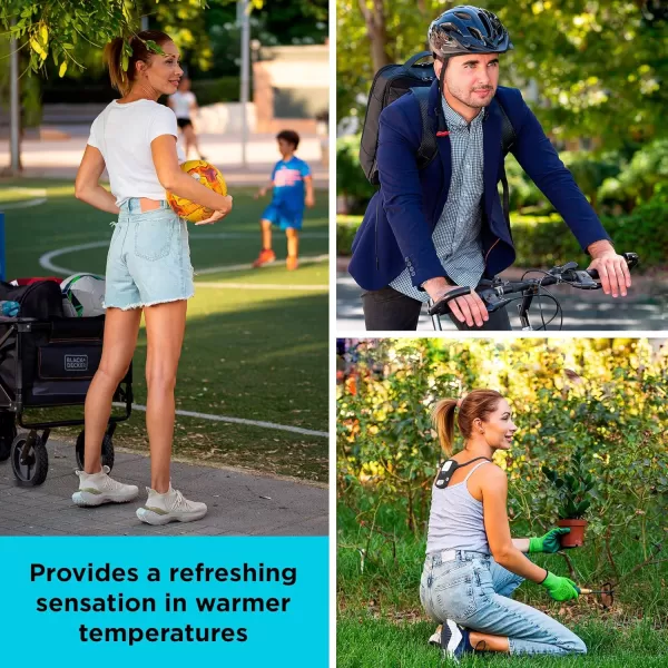 BLACK+DECKER Comfortpak, Wearable Cooling and Heating Device, Breeze Blue 