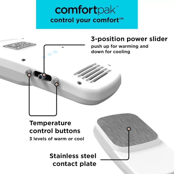 BLACK+DECKER Comfortpak, Wearable Cooling and Heating Device, Breeze Blue 