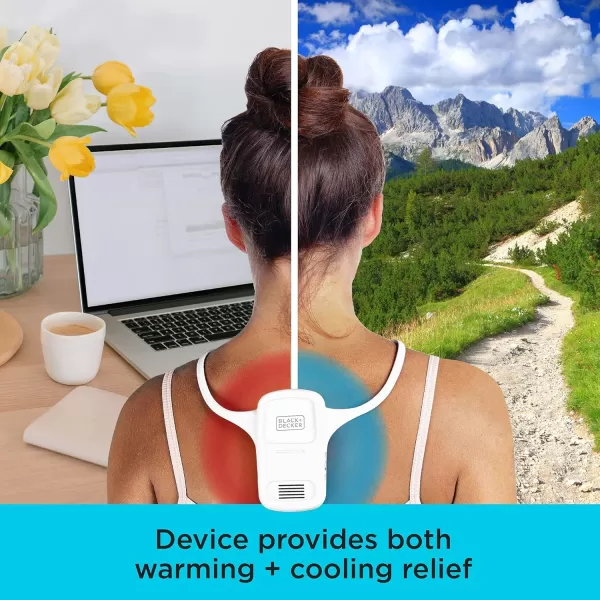 BLACK+DECKER Comfortpak, Wearable Cooling and Heating Device, Breeze Blue 