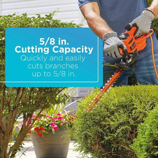 BLACK+DECKER Electric Hedge Trimmer, 17-Inch 