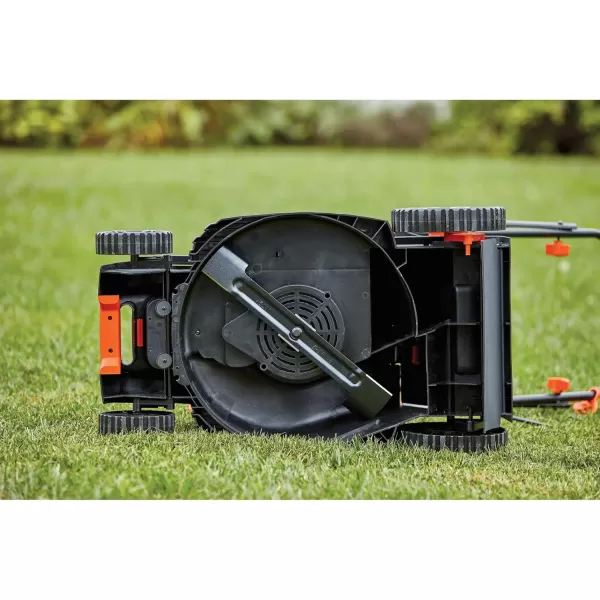 BLACK+DECKER Electric Lawn Mower with Bike Handle, 15-Inch, 10-Amp, Corded 