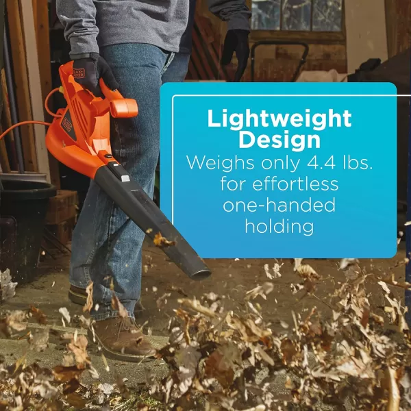 BLACK+DECKER Electric Leaf Blower, 7-Amp 