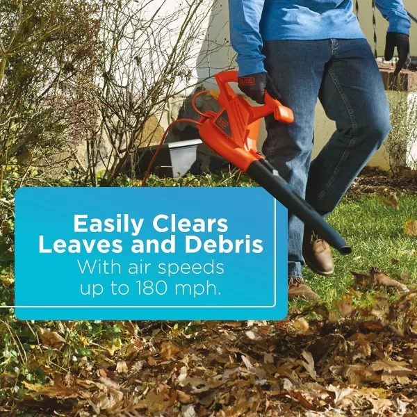 BLACK+DECKER Electric Leaf Blower, 7-Amp 