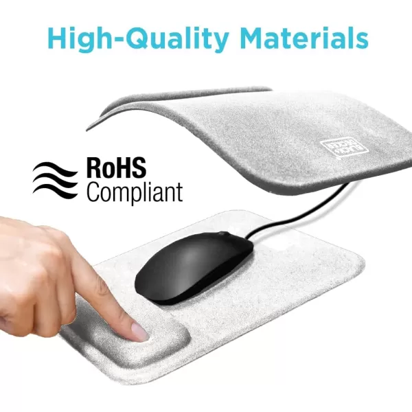 BLACK+DECKER Ergonomic Mouse Pad Wrist Support - Comfortable Mouse Pad Wrist Rest - Wrist Relief Gel Mousepad - Non-Slip Base Aesthetic Mousepad for Gaming, Home, Office - Perfect for Computer, Laptop