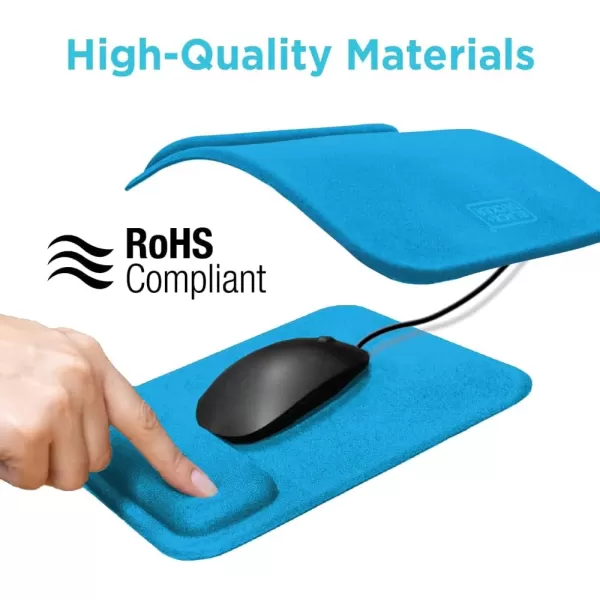 BLACK+DECKER Ergonomic Mouse Pad Wrist Support - Comfortable Mouse Pad Wrist Rest - Wrist Relief Gel Mousepad - Non-Slip Base Aesthetic Mousepad for Gaming, Home, Office - Perfect for Computer, Laptop