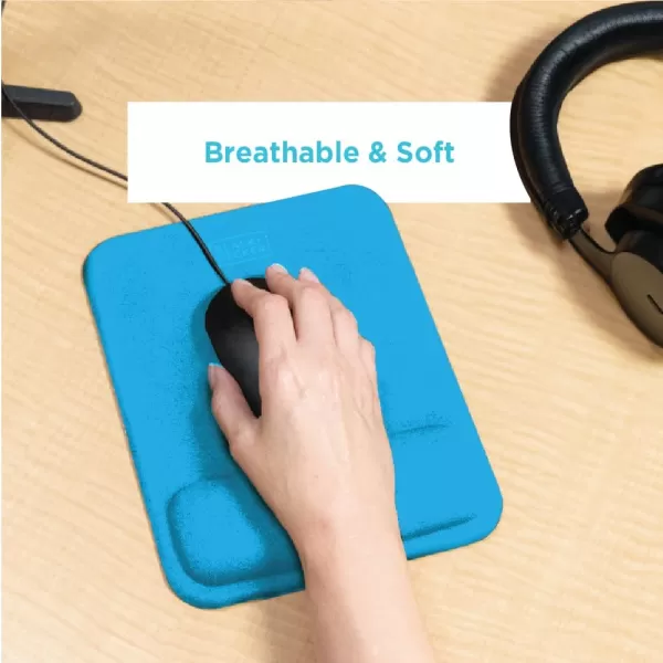 BLACK+DECKER Ergonomic Mouse Pad Wrist Support - Comfortable Mouse Pad Wrist Rest - Wrist Relief Gel Mousepad - Non-Slip Base Aesthetic Mousepad for Gaming, Home, Office - Perfect for Computer, Laptop