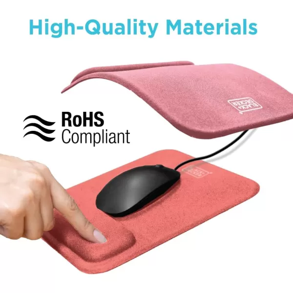 BLACK+DECKER Ergonomic Mouse Pad Wrist Support - Comfortable Mouse Pad Wrist Rest - Wrist Relief Gel Mousepad - Non-Slip Base Aesthetic Mousepad for Gaming, Home, Office - Perfect for Computer, Laptop