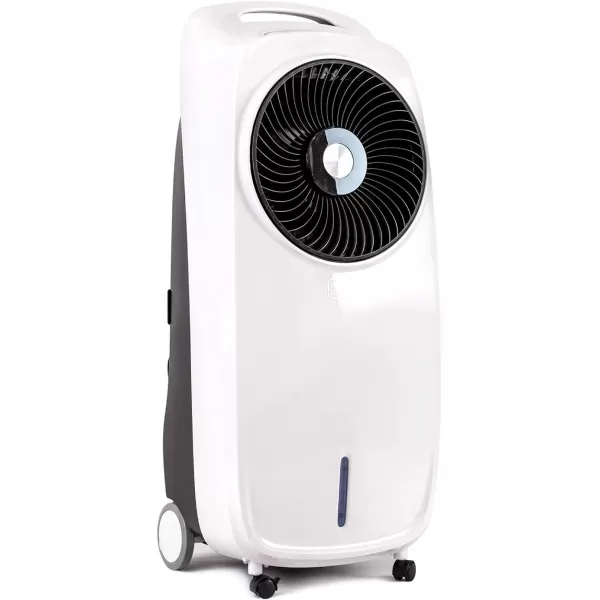 BLACK+DECKER Evaporative Air Cooler - Portable Air Conditioner Cooling Fan with LED Display, Remote Control, 2-Gallon Water Tank - Compact and Lightweight Design, White