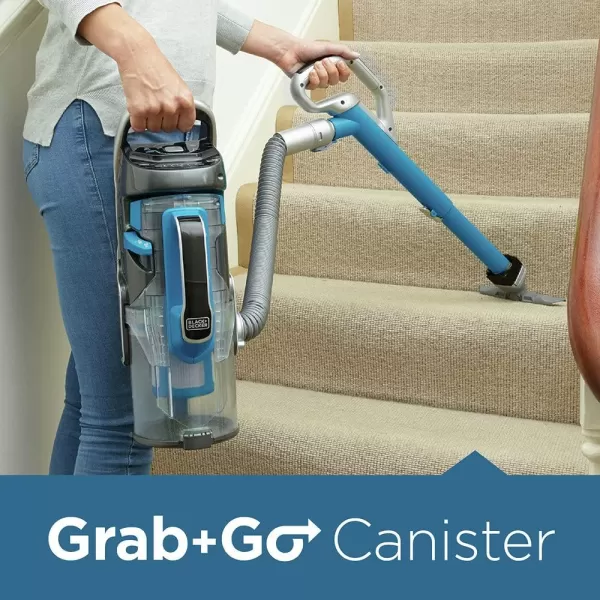BLACK+DECKER HCUA525J POWERSERIES Pro 20V Lithium 2-in-1 Cordless Vacuum, Blue