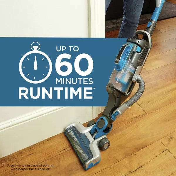 BLACK+DECKER HCUA525J POWERSERIES Pro 20V Lithium 2-in-1 Cordless Vacuum, Blue