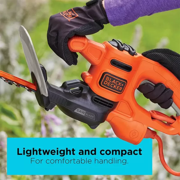 BLACK+DECKER Hedge Trimmer, Dual-Action Blade, 16-Inch 