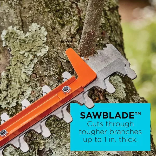 BLACK+DECKER Hedge Trimmer, Dual-Action Blade, 16-Inch 