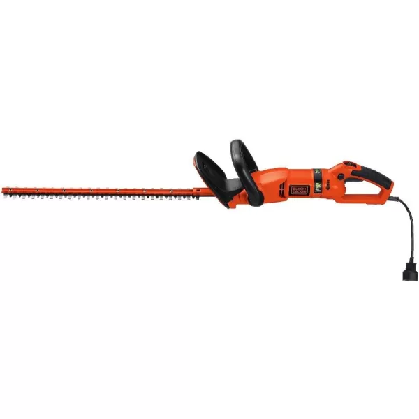 BLACK+DECKER Hedge Trimmer, Rotating Handle, Dual Blade Action Blades, 3.3-Amp, 24-Inch 