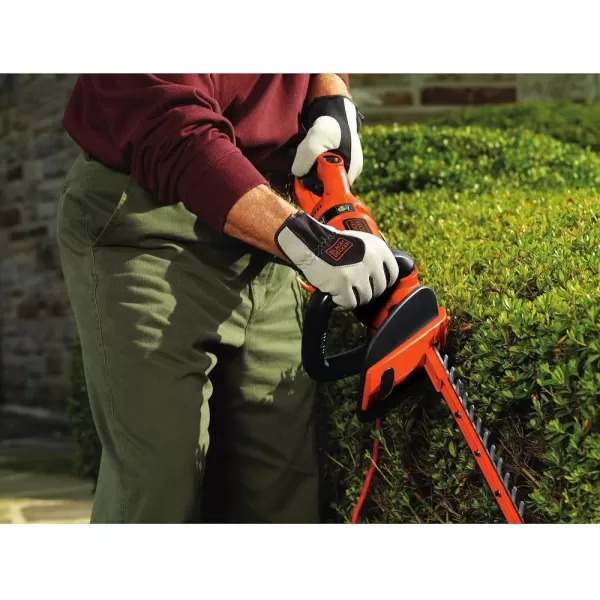 BLACK+DECKER Hedge Trimmer, Rotating Handle, Dual Blade Action Blades, 3.3-Amp, 24-Inch 