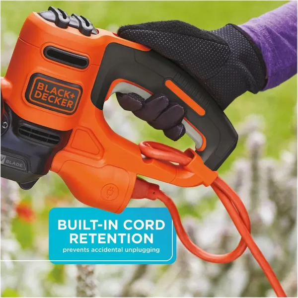 BLACK+DECKER Hedge Trimmer with Saw, 20-Inch, Corded 