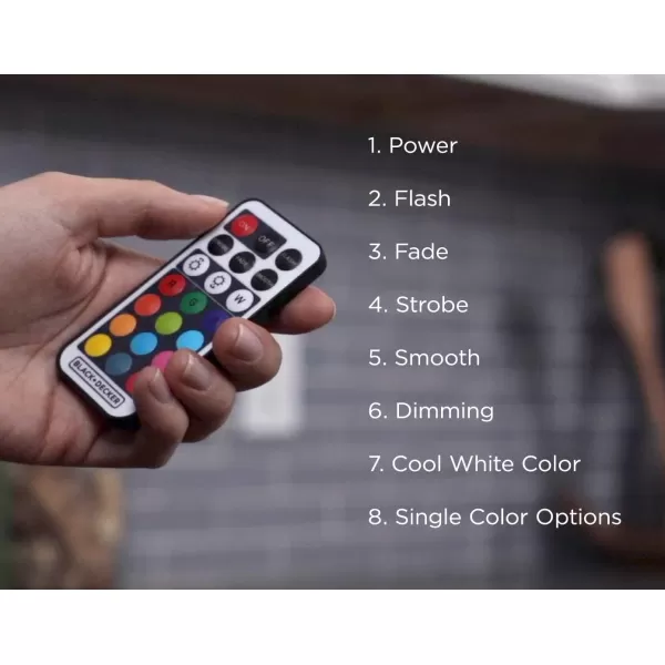 BLACK+DECKER LEDUC-PUCK-3RGB Color Changing LED Puck Light Kit with Remote, Tool-Free Install, Dimmable, 3-Pack, RGBW 