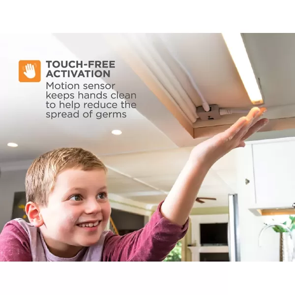 BLACK+DECKER LEDUC24-1WK Dimmable Linkable LED Shop Light with Motion Sensor and Magnetic Option, 10.5W, 780 Lumens, 24", Warm
