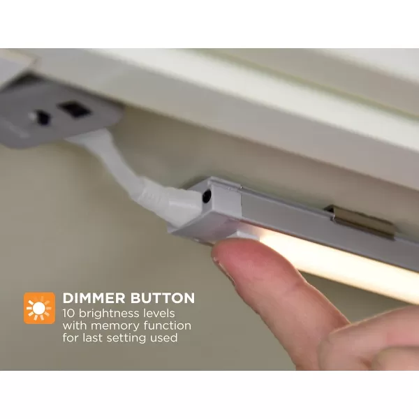 BLACK+DECKER LEDUC24-1WK Dimmable Linkable LED Shop Light with Motion Sensor and Magnetic Option, 10.5W, 780 Lumens, 24", Warm