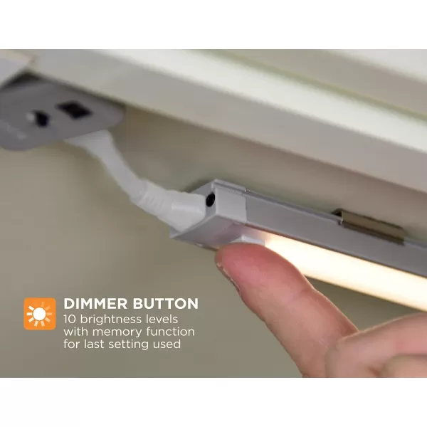 BLACK+DECKER LEDUC24-1WK Dimmable Linkable LED Shop Light with Motion Sensor and Magnetic Option, 10.5W, 780 Lumens, 24", Warm