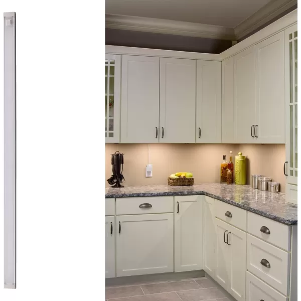 BLACK+DECKER LEDUC24-1WK Dimmable Linkable LED Shop Light with Motion Sensor and Magnetic Option, 10.5W, 780 Lumens, 24", Warm