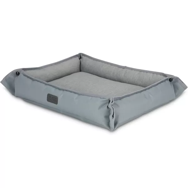 BLACK+DECKER Large Dog 4 in 1 Snap Pet Bed, Low Profile, Sofa Cover, Mat, Crate Liner, Soft Breathable Pet Bed Premium Bedding, 28 in x 24 in, 