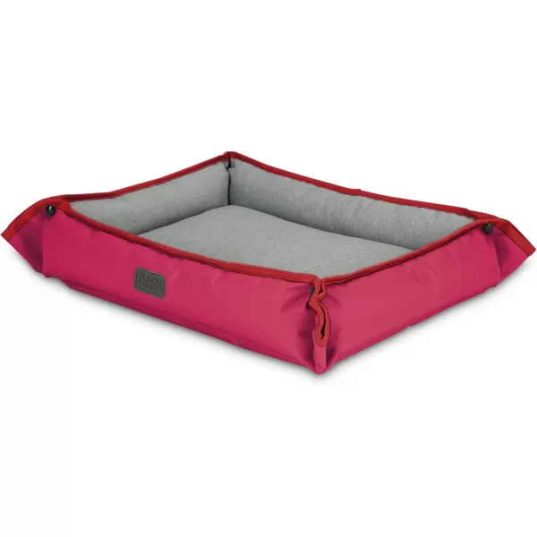 BLACK+DECKER Large Dog 4 in 1 Snap Pet Bed, Low Profile, Sofa Cover, Mat, Crate Liner, Soft Breathable Pet Bed Premium Bedding, 28 in x 24 in, 