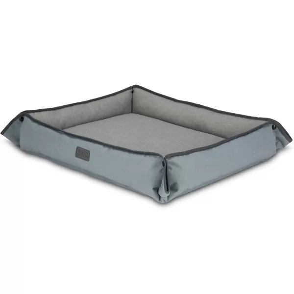 BLACK+DECKER Large Dog 4 in 1 Snap Pet Bed, Low Profile, Sofa Cover, Mat, Crate Liner, Soft Breathable Pet Bed Premium Bedding, 28 in x 24 in, 