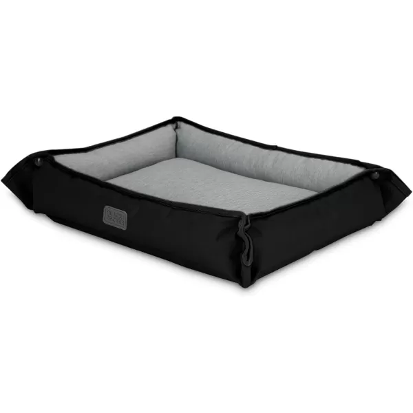 BLACK+DECKER Large Dog 4 in 1 Snap Pet Bed, Low Profile, Sofa Cover, Mat, Crate Liner, Soft Breathable Pet Bed Premium Bedding, 28 in x 24 in, 